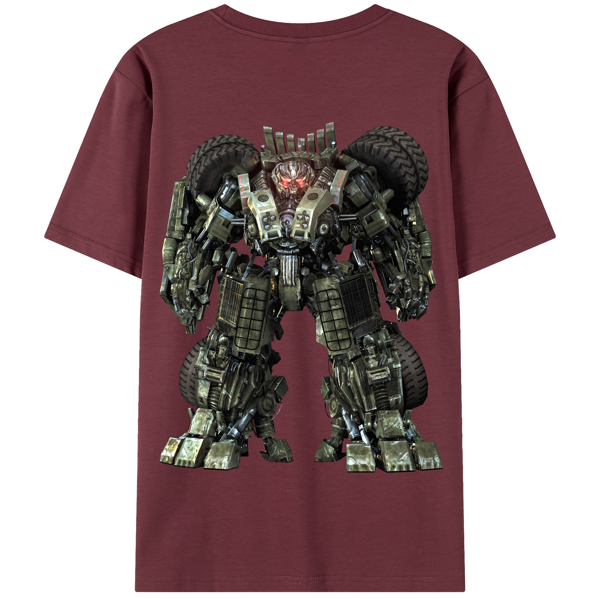 （画像用） Transformers トランスフォーマー 綿100％半袖Tシャツ（背面プリント）